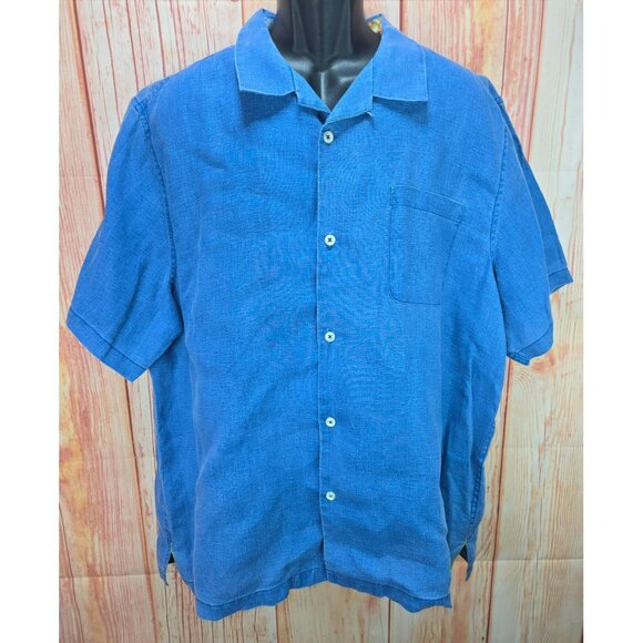 Tommy Bahama Mens Linen Shirt XL - Camp Collar - Picture 1 of 8